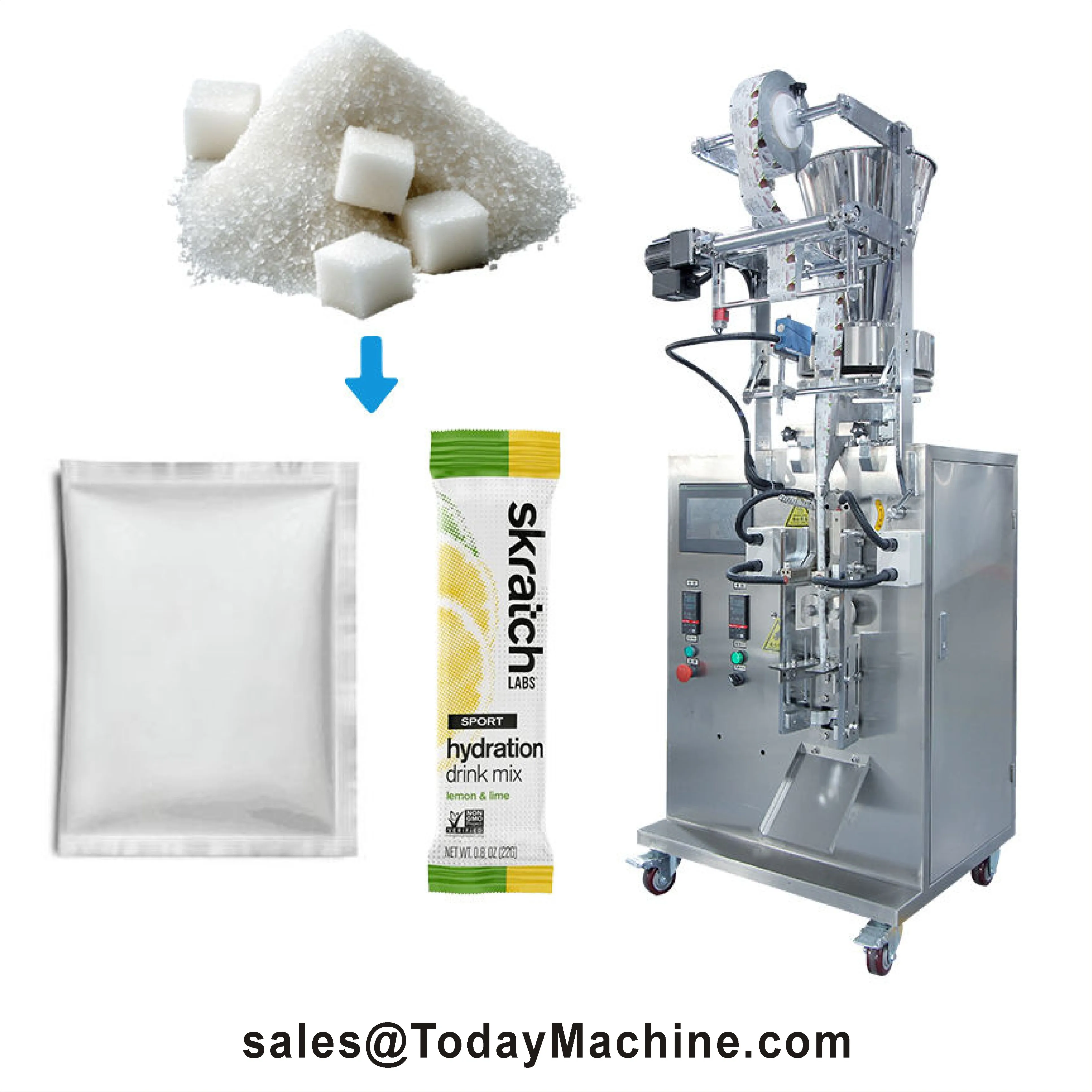 Sugar Nuts Vertical Packaging Machine Tea Rice Biscuit Food Banana Chips Packaging Machine