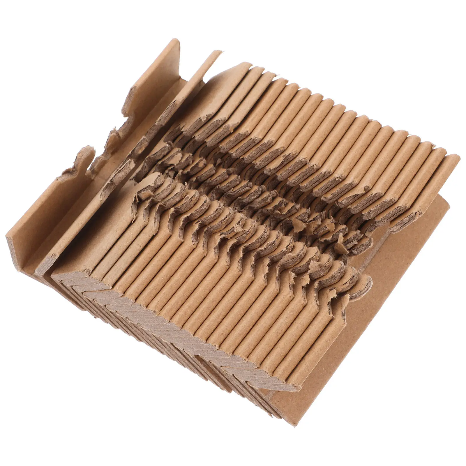 

20Pcs Locking Paper Corner Protectors Reinforced Three-Sided Edge Guards for Boxes Cartons Cabinets Door Panels Shipping Moving