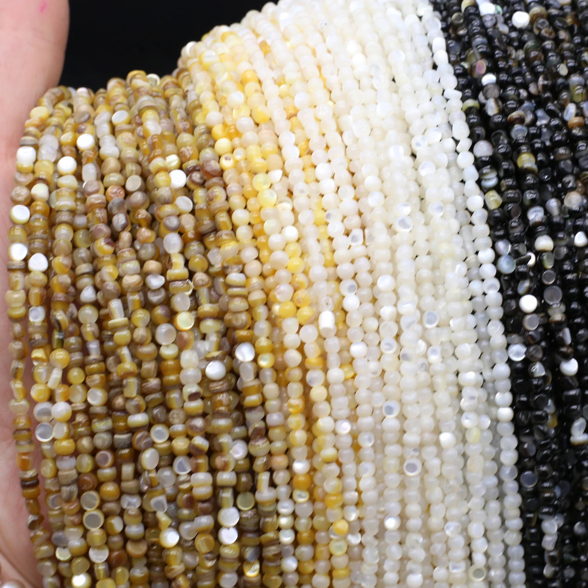 3-4mm Natural Freshwater Shell - Men'S Yellow Accessories review and price