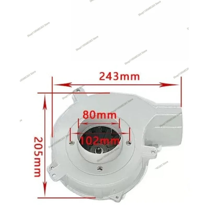 60W High Temperature Resistant Biomass Pellet Stove Induced Draft Fan 220V Small Silent Fireplace Smoke Exhaust Centrifugal Fan