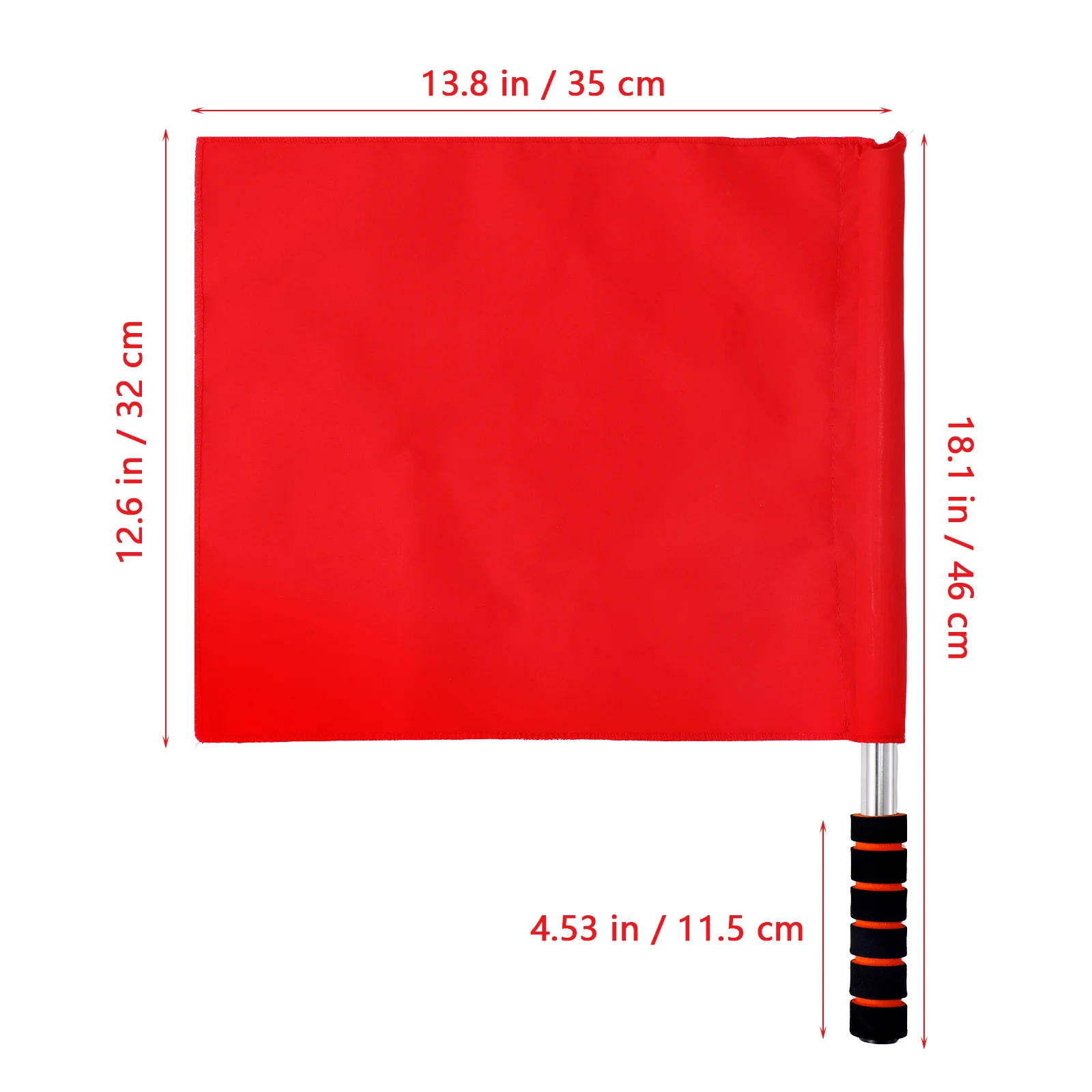 4 stuks signaalvlaggen roestvrijstalen paalvlaggen voor racen sportevenementen scheidsrechter ventilator zwaaien geleidende competitie