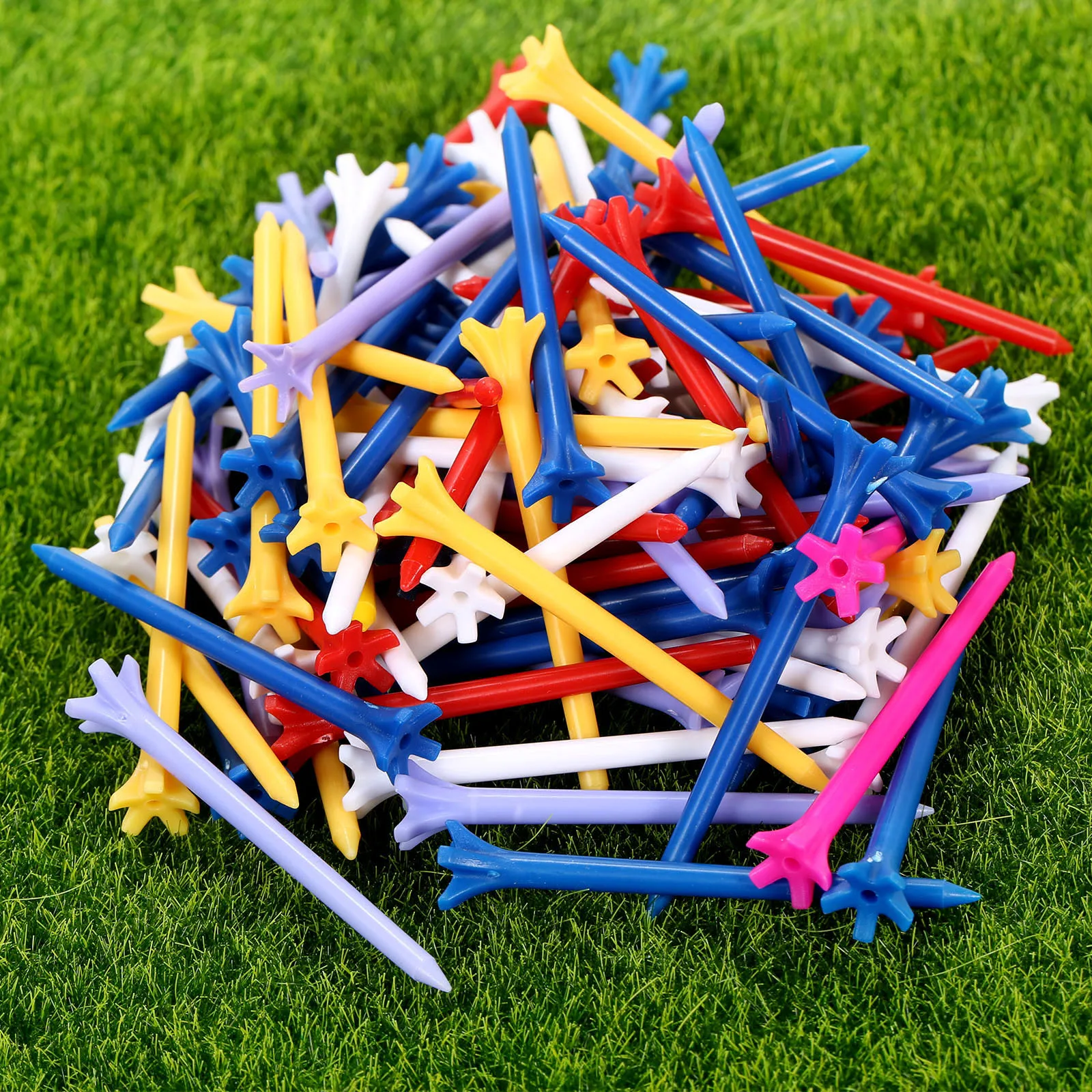 100Pcs Plastic Golf Tees 70mm/2.75