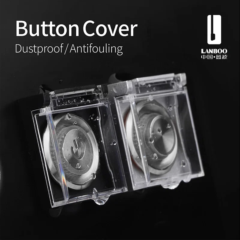 LANBOO 12mm 16mm 19mm 22mm  25mm Transparent Button Switch Protective Cover PC