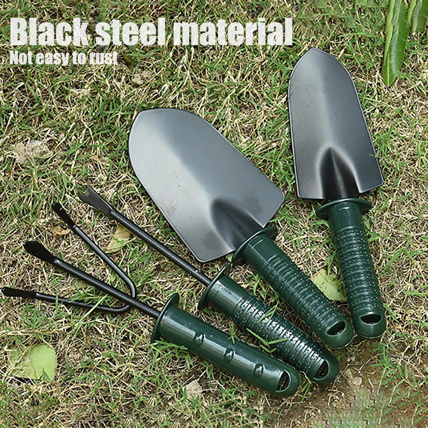 Perfect Christmas Gardening Gifts: High-Quality 4 Piece Stainless Steel Garden Tool Set Including Hand Trowel, Spade, Shovel, Cu - Image 3