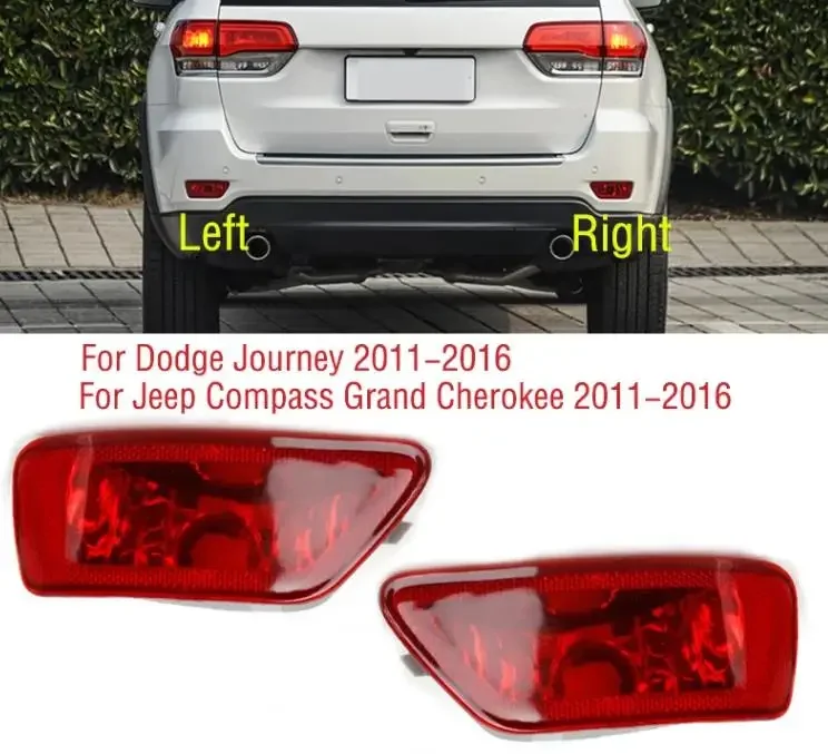 1 Piece Rear Bumper Lamp for Jeep Compass Grand Cherokee 57010717ac Fog Lights for Dodge Journey 11-16 Reflector Housing