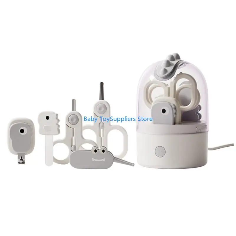 

R1WF Baby Nails Trimmer And Sanitizer Rechargeable Sterilized Infant Grooming