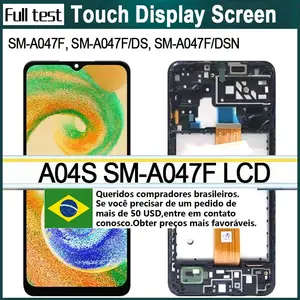 Bilashmart High quality Display Samsung A04s LCD Display SM A047F SM A047F/DS Models Touch Screen Digitizer Assembly Repair Parts