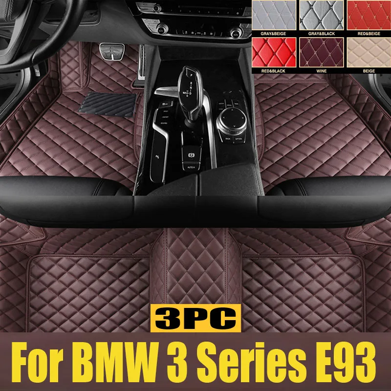 

Car Floor Mats For BMW 3 Series E93 2006~2011 Luxury Leather Mat Durable Pad Rugs Carpets Interior Parts Car trunk mat 2007