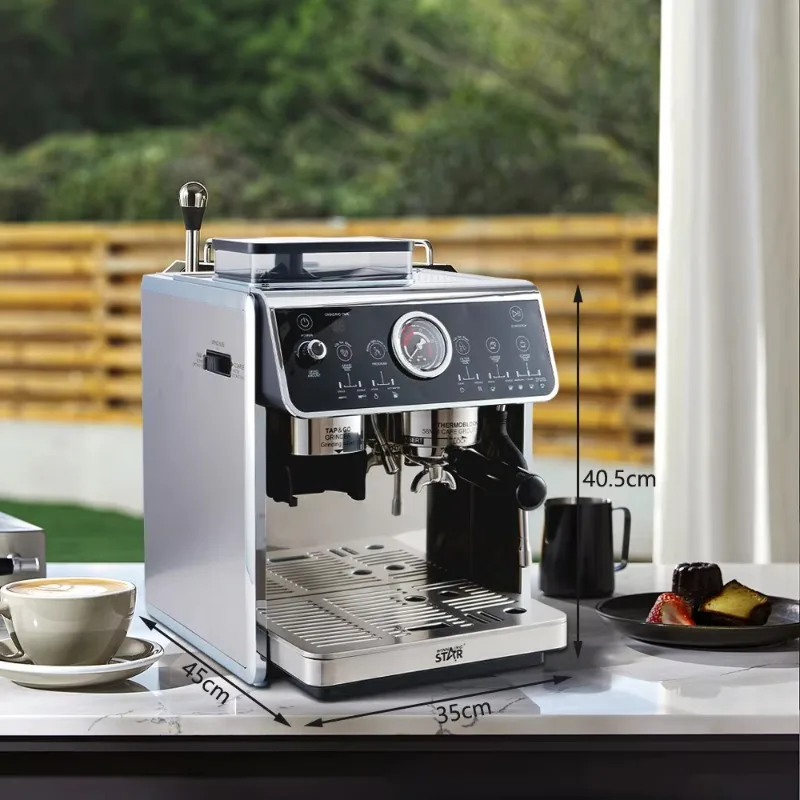 Winning Star St-9714 Semi-Automatic Electric Commercial 20bar Pump Pressure Coffee Maker Coffee Machine Espresso With Grinding