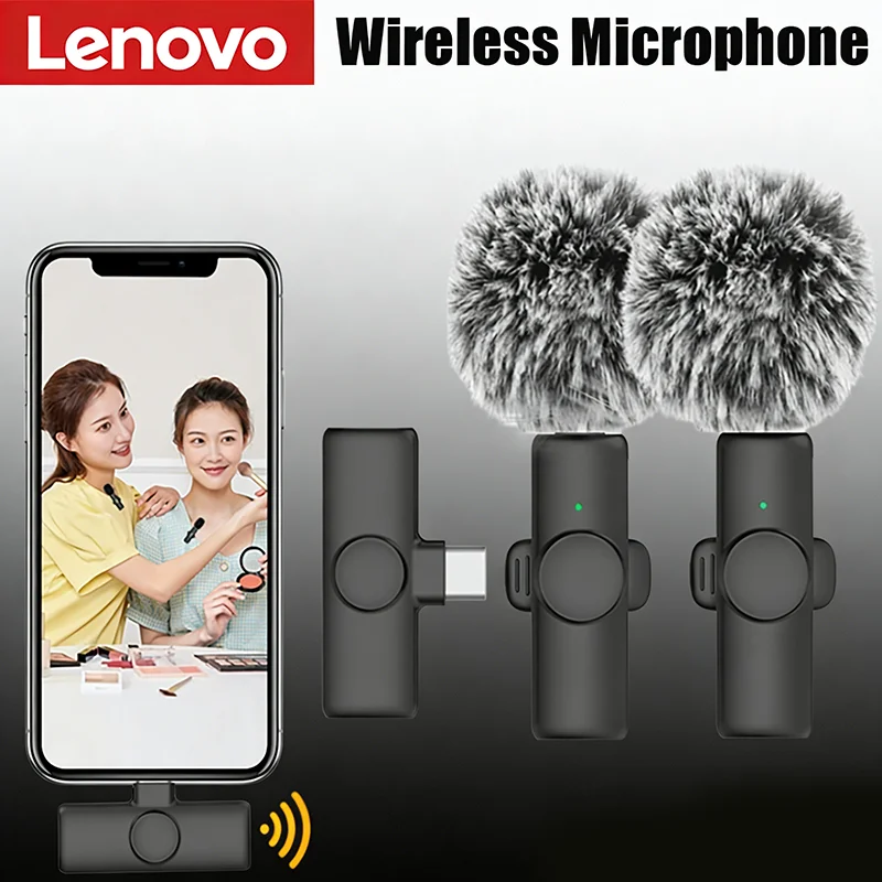 

Беспроводной петличный микрофон Lenovo K11 Professional для записи интервью, бизнеса, ноутбуков, Android, игр, видео. Новинка.