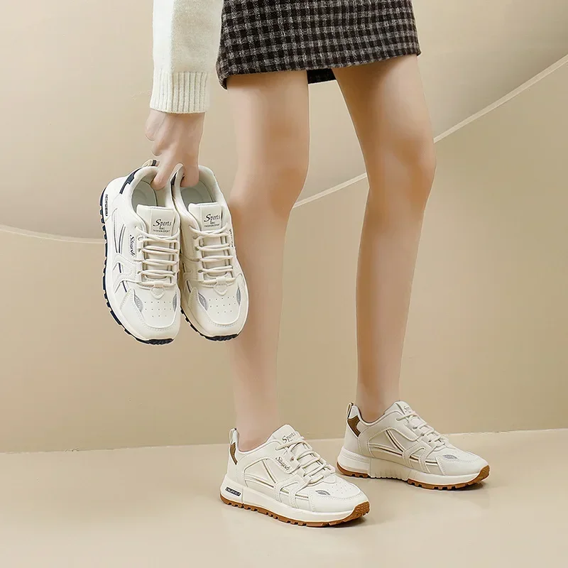 

Women's Chunky Platform Sneakers Breathable Comfort Running Tennis Fitness Gym Jogging Walking Casual Sports Shoes