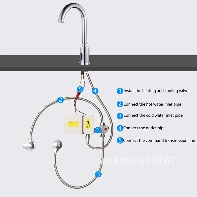 Automatic Touchless Kitchen Bathroom Sink Faucet Smart Intelligent Sensor Kitchen Infrared Taps Mixer Chrome Gourmet Faucets