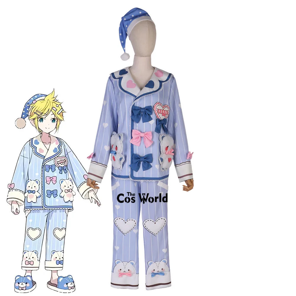 Project Sekai Colorful Stage Feat Aoyagi Toya Cute Pajamas Sleepwear Outfits Anime Cosplay Costumes