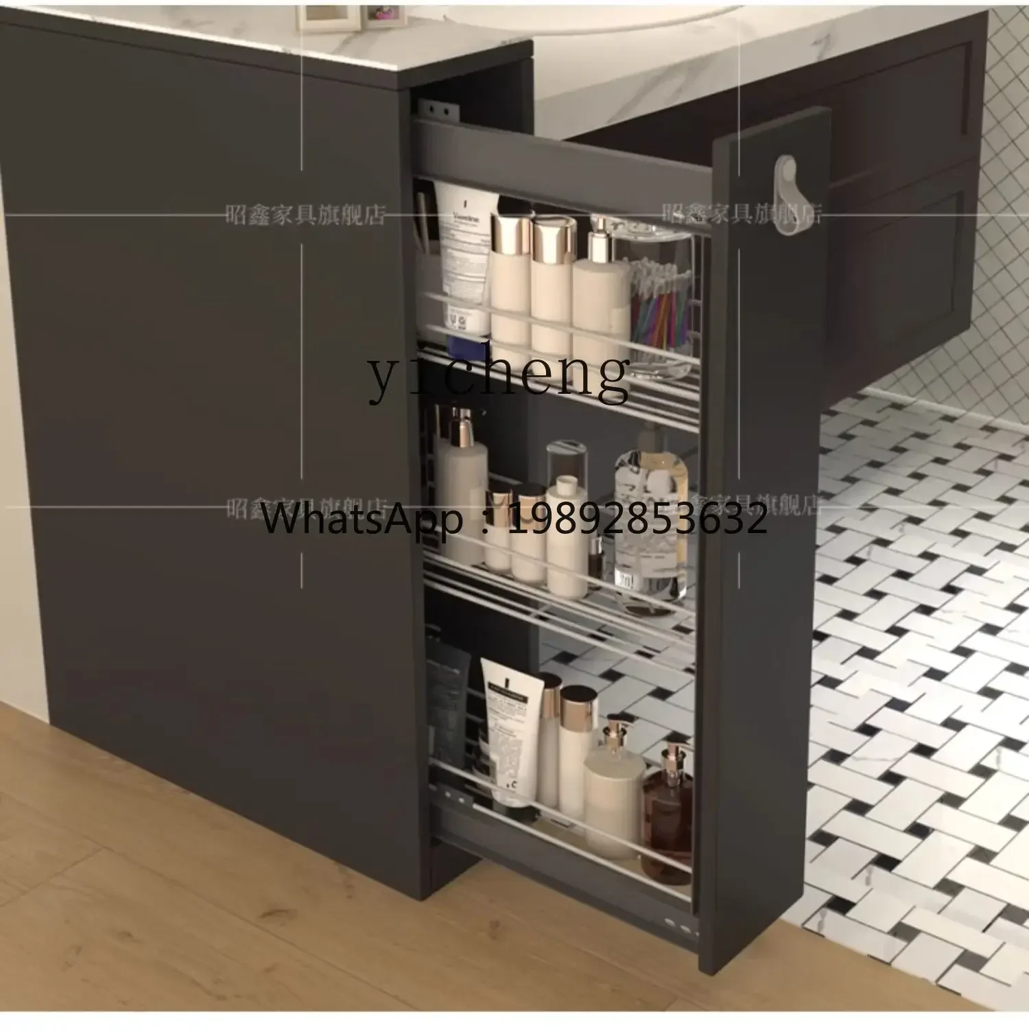 BB bathroom side partition cabinet multi-functional storage cabinet hand sink side decorative locker