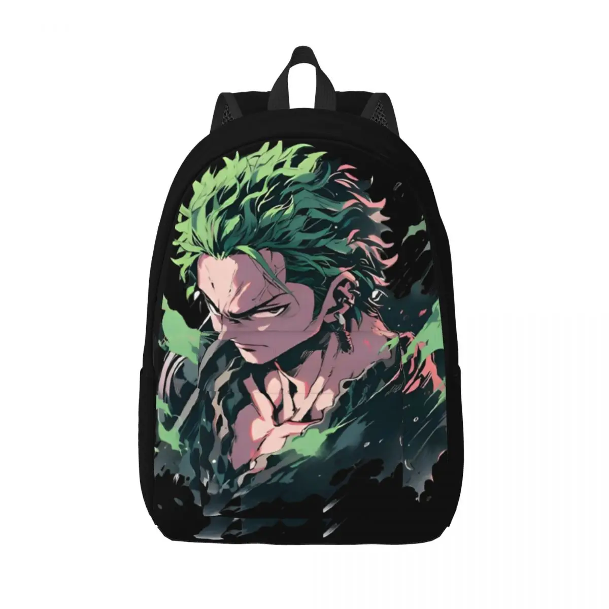 Roronoa Zoro-Mochila deportiva para hombre y mujer, bolsa de lona para ordenador portátil, de Anime, Manga, para negocios