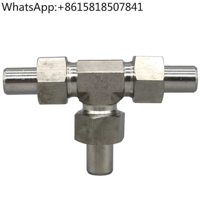 

304 stainless steel hydraulic welding tee joint 972 hydraulic joint tee right angle straight through welding connector