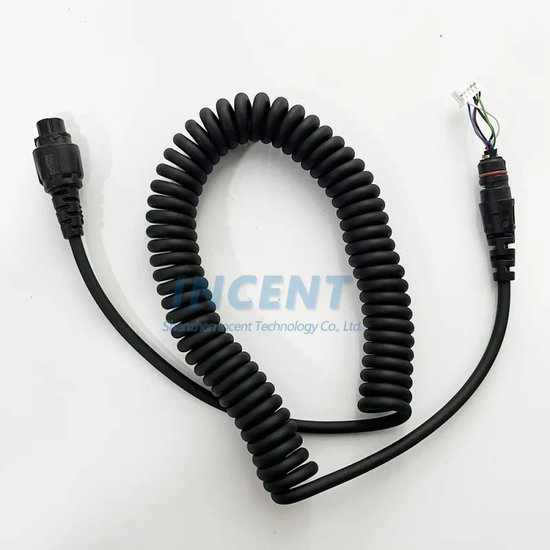 VOIONAIR 5 pcs Microphone Speaker Spare Cable 10-Pin Aviation Connector For SM19A1 For Hytera MD780 MD780G MD782 RD980 MT680