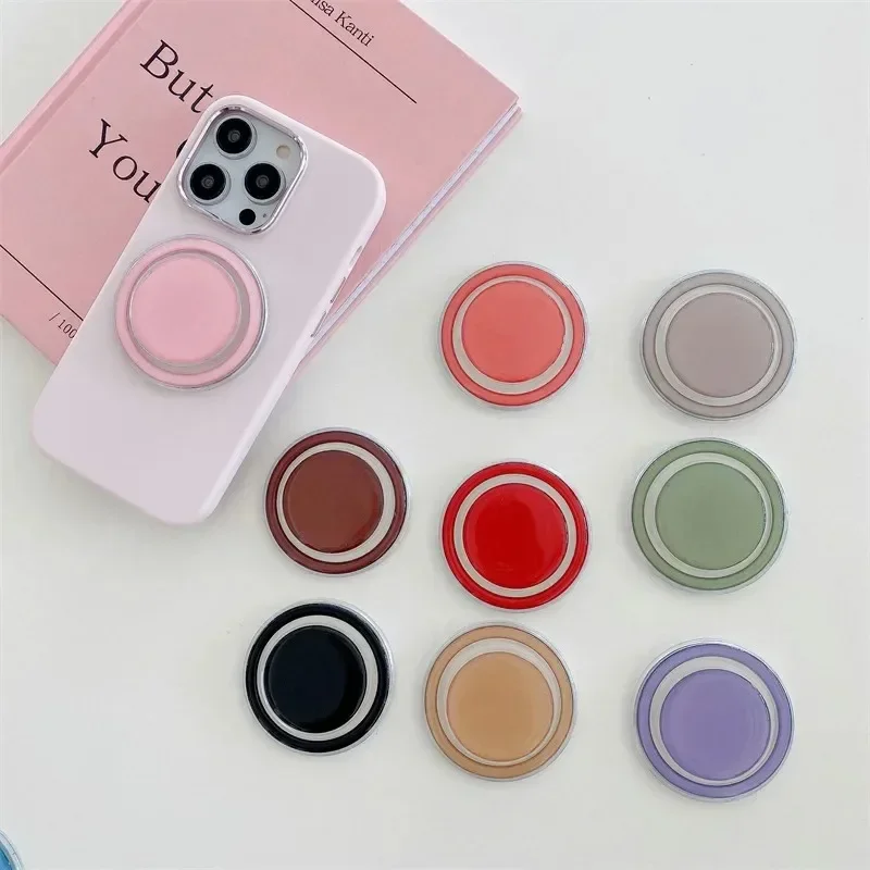 Magnetic Folding Phone Grip Holder Socket Pocket Support for iPhone Samsung Xiaomi Safe Ring Finger Expanding Shockproof Stand - view 2