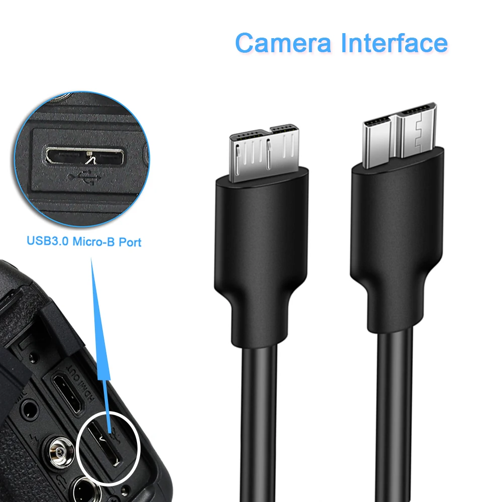 OTG Cable for Mobile phone Type-C to USB3.0 Camera,For Nikon Camera D5 D500 D800 D800E D810 D810A D850,USB3.0 data transmission