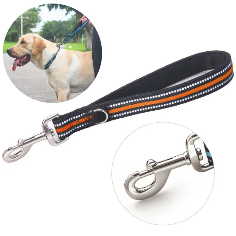 

Dog Leash Short Dog Leash One Step Leashes for Large Dogs Walking Nylon Dogs Leashes Reflective Ropes Safety Belt Pet Chain Rope