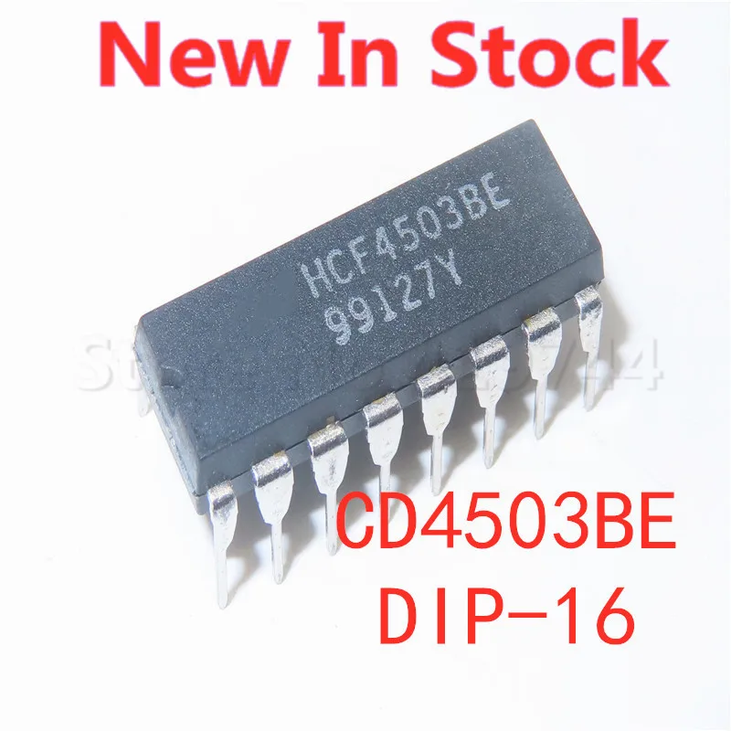5PCS/LOT CD4503BE CD4503 DIP-16 six three-state non-inverting buffer In Stock NEW original IC