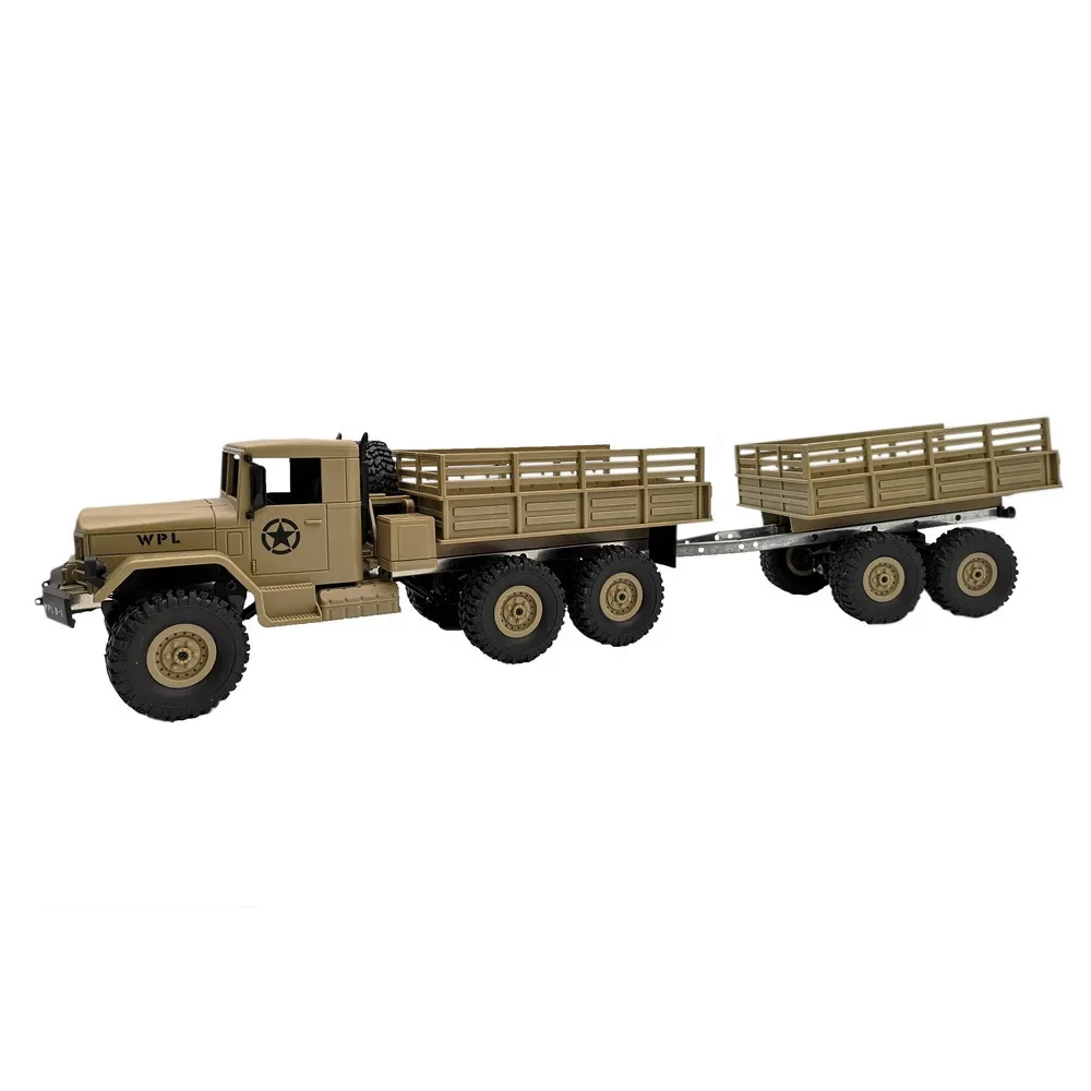 WPL B14 B24 B16 B36 4WD 6WD Military Truck Suspension 4 Wheel Trailer Upgrade DIY Modified Climbing Off-road Vehicle Model Parts