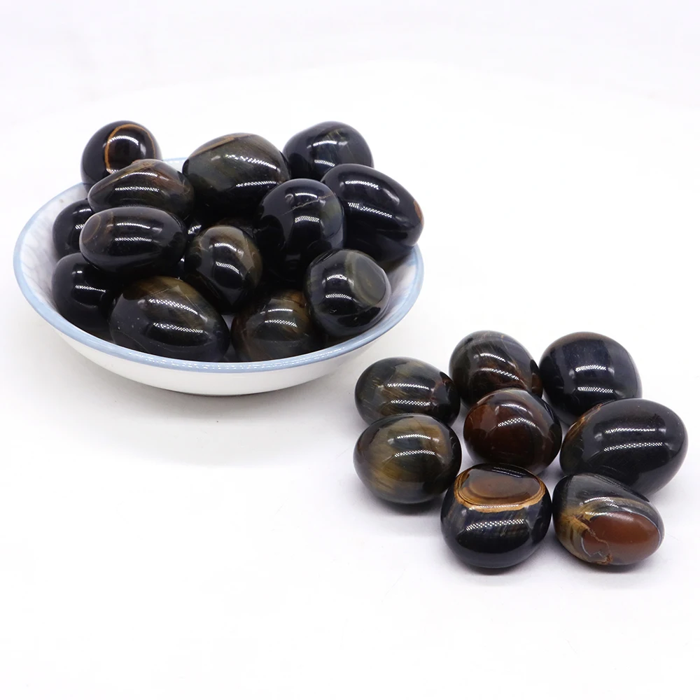 Natural Irregular Semi-precious Blue Tiger Eye Stone Reiki Polished Bedroom and Office Decoration DIY Jewelry Accessories Gift