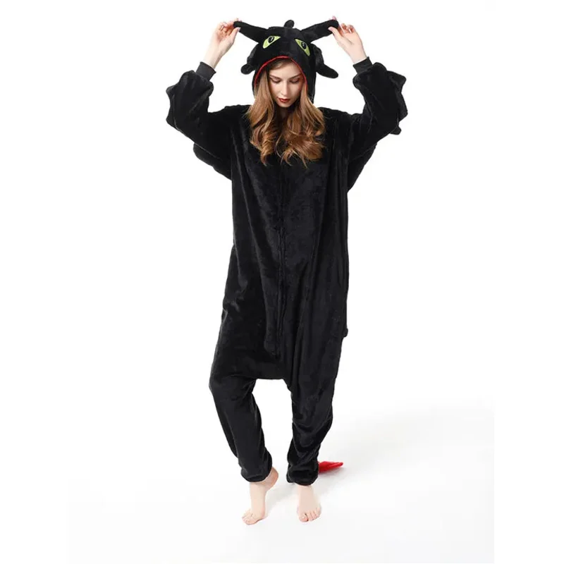 How to Train Your Dragon Toothless Onesies Adults Anime Cosplay Costume Pajamas Adults Piece Pyjamas Sleepwear