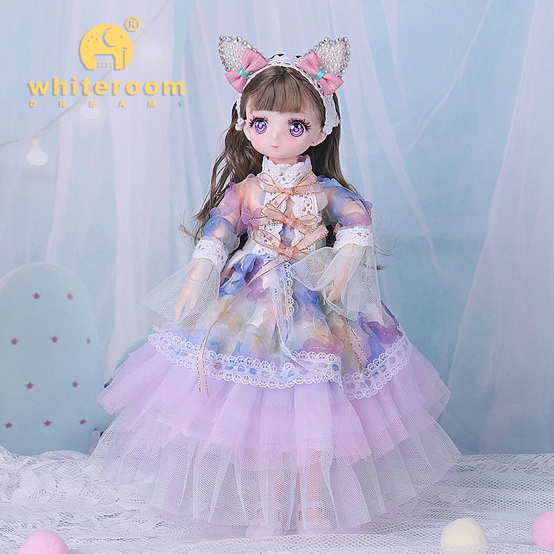 1/6 Bjd bambola abito da sposa AnimePrincess Dress Action Figures sferico snodato bambola per bambini giocattoli ragazza Cosplay 30 cm Lolita