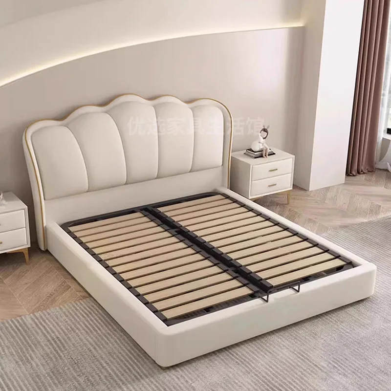 Mobile Wooden Bed Princess Sleeping Design Floor Girls Modern Children Luxury Bed Bedroom Letto Matrimoniale Trendy Furniture