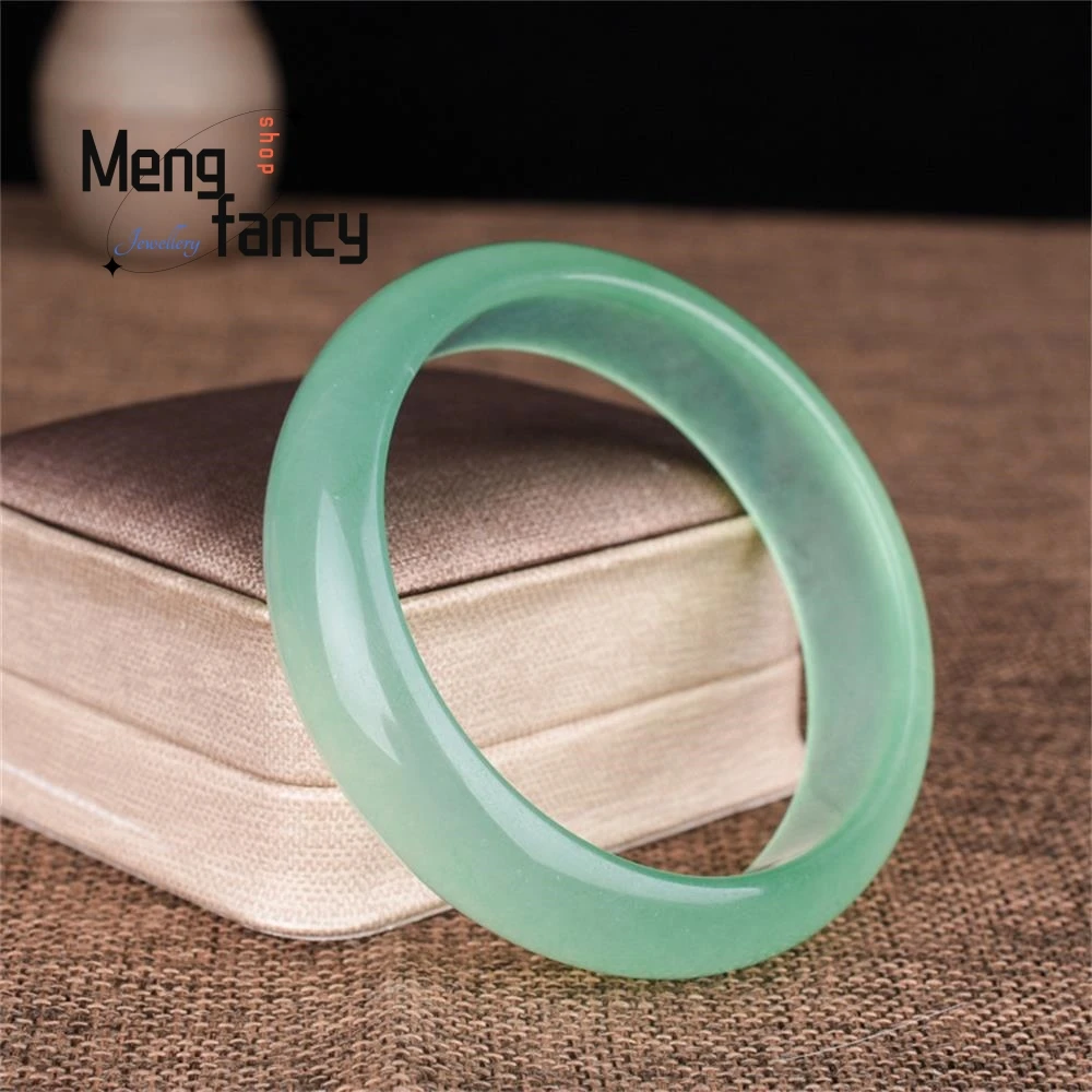Natural Ice Jadeite Bracelet Charms Fashion Jade Bangle Fine Jewelry Luxury Temperament Elegant Women Sexy Girls Holiday Gifts