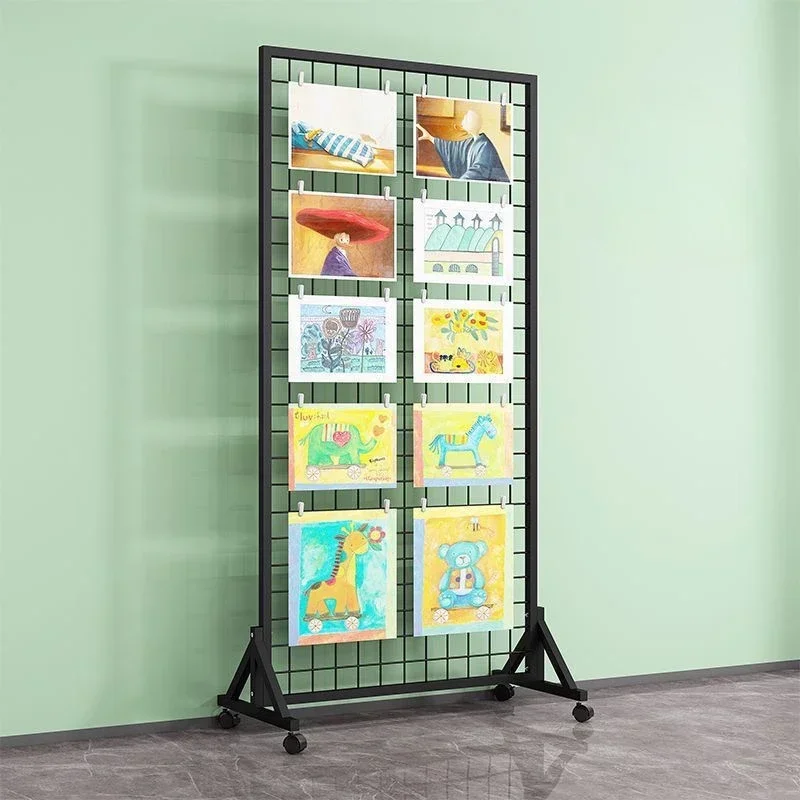 Custom Wire Magazine Rack Wire Newspaper Rack Wire Grid Metal Potato Chips Display Rack