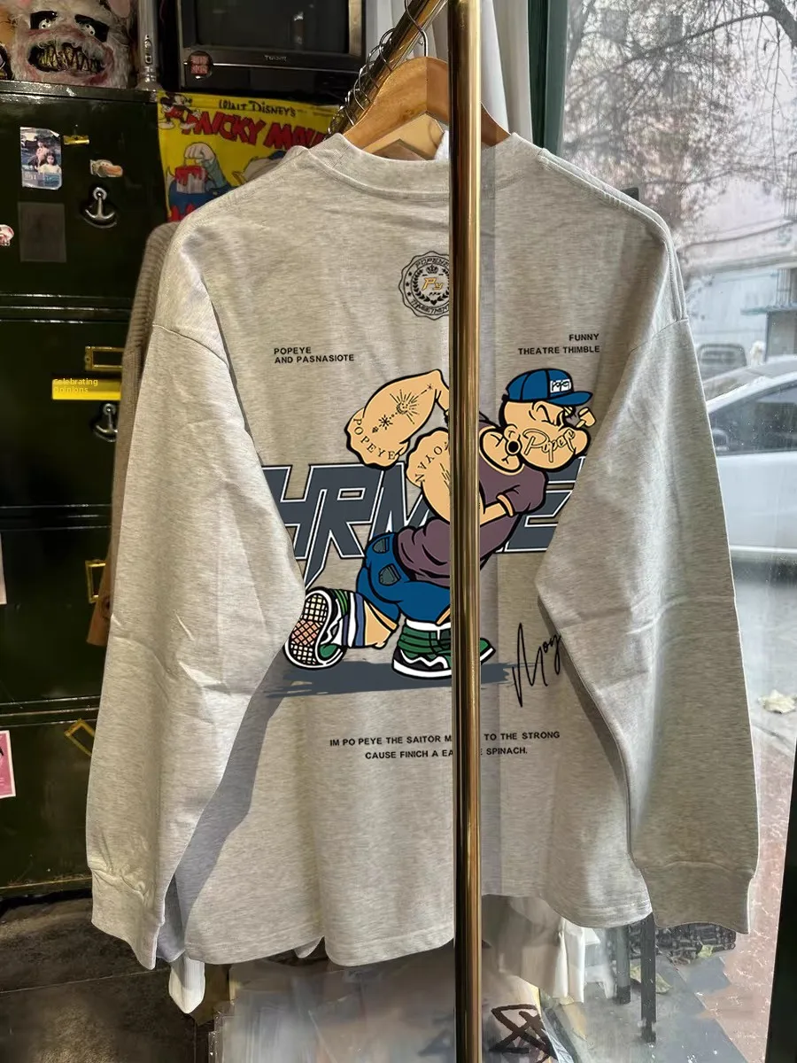 

Outlets Brand American Sle Trendy Long Sve T irt Youth ular Cotton Casual Loose Fit Autumn Versatile Cool Looking