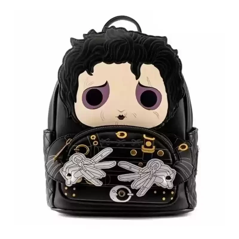 Loungefly Disney Edward Scissorhands Backpack Mochila Pu Leather Pack Travel Girls Handbag For Girls Shoulder Bag Schoolbag Gift