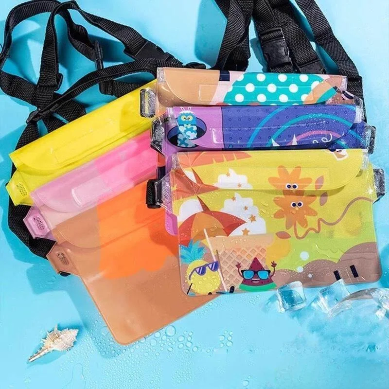 

Large Size Waterproof Phone Bag Touch Screen Swimming Self Sealing Outdoor Beach Dive Drifting Storage Bag Floatable Case