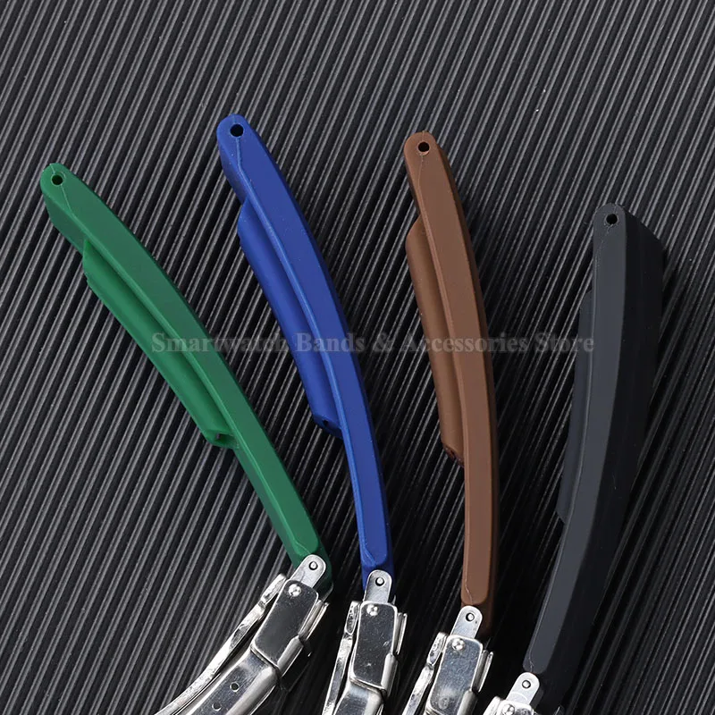 20mm Silicone Watch Strap for Seiko for Rolex for Submariner for Daytona for Oysterflex Waterproof Rubber Bracelet Accessories