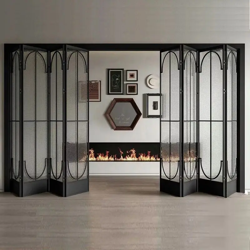 Extremely narrow French retro folding door, kitchen, living room, balcony, bathroom door