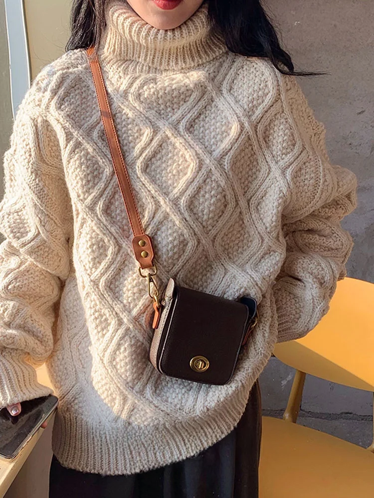 

Retro Korean Sle Square Bag Casual ex Lipsti Bag Single oulder Crossbody Bag Pure Color PU Leather Handbag