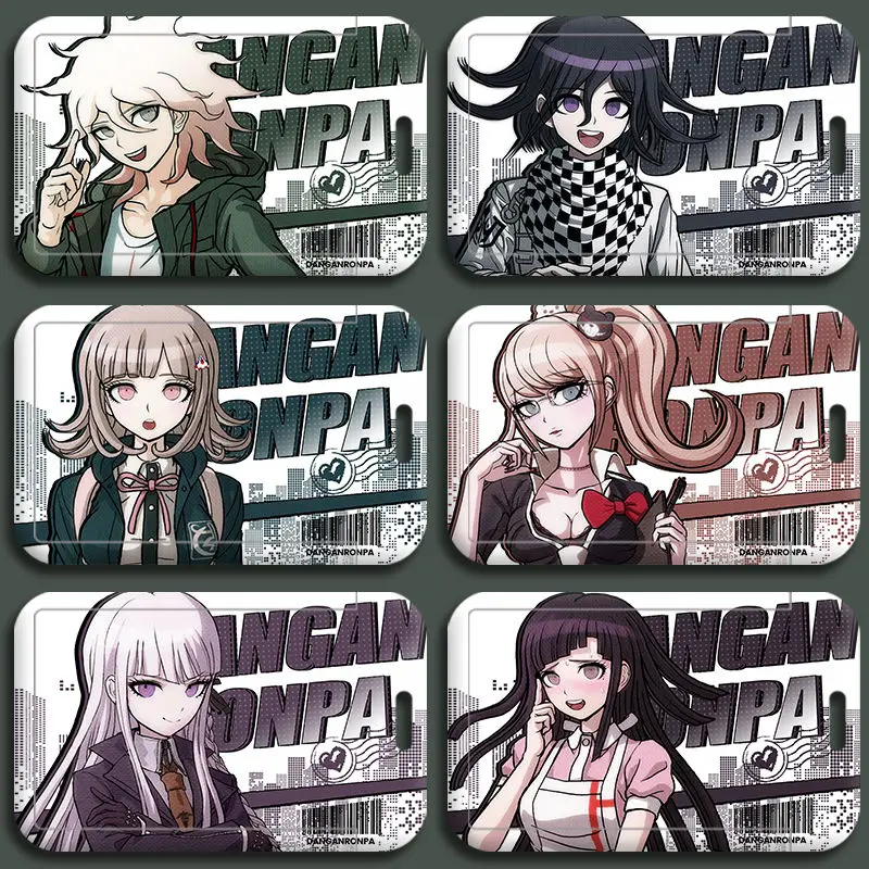 Anime Danganronpa Kirigiri Kyōko Nanami Chiaki Komaeda Nagito  Bus Subway Ferrule Card Protector Protective Case Meal Card Gift