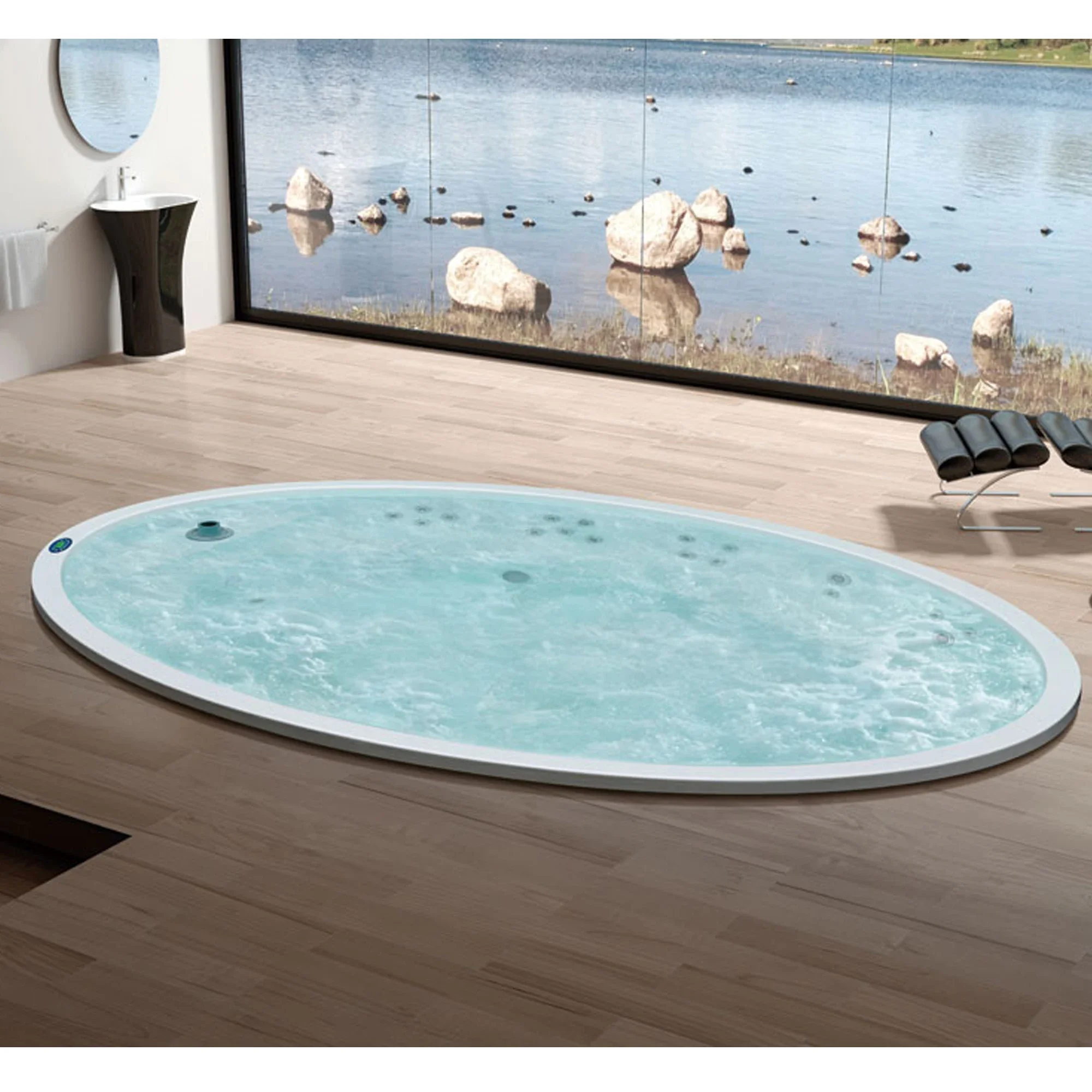 &c Adult New Home Outdoor Modern Oval Fiberglass Balboa Inground Aboveground Spa Pool for Hotel Use