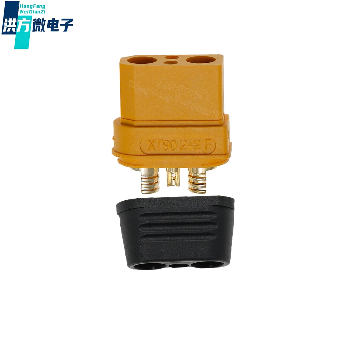 5PCS original, XT90I-M；XT90I-F, model airplane plug, with signal pin, male and female heads, yellow；XT90 (2+2)-M；XT90 (2+2)-F