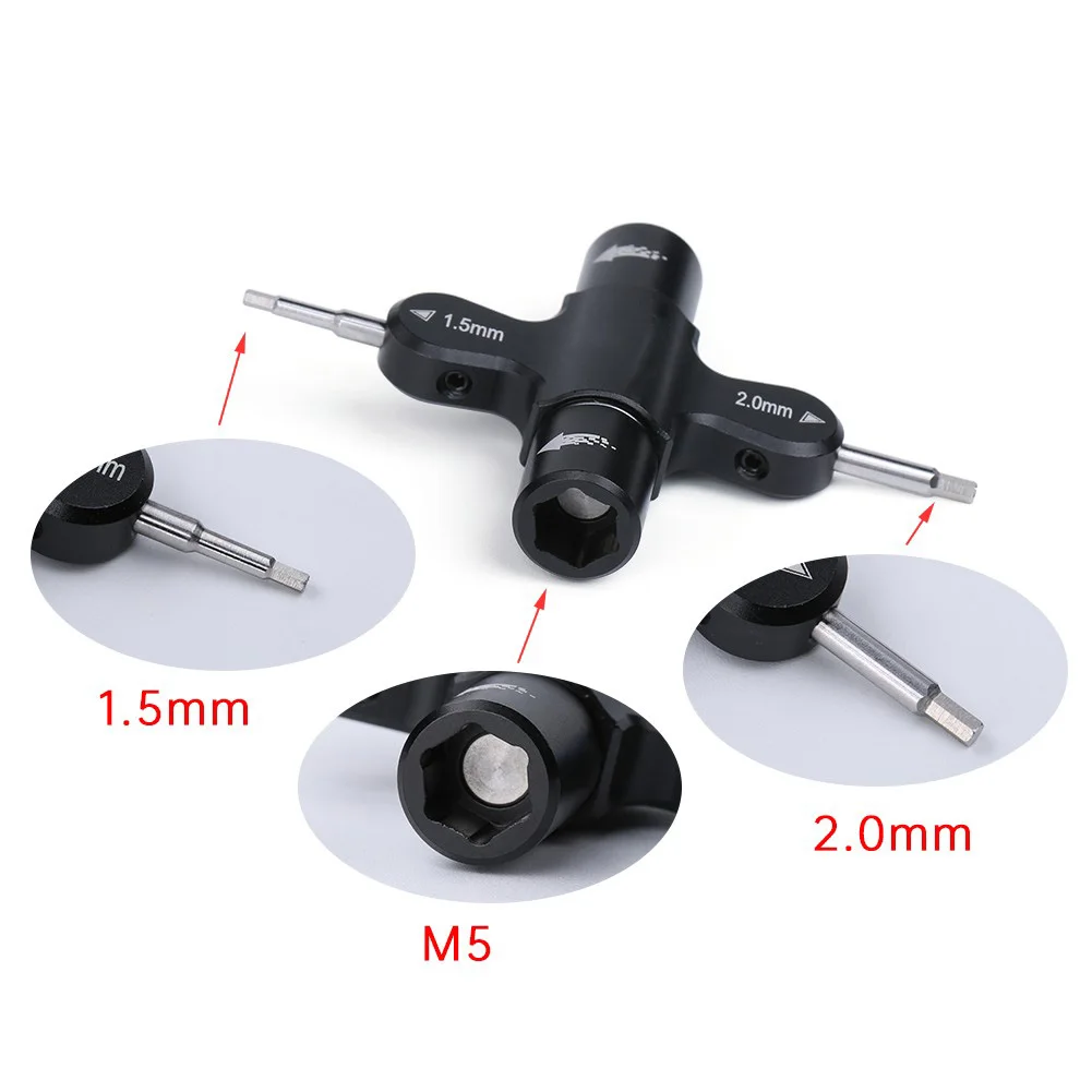 베어링이 있는 M5 사각 렌치 퀵 릴리스 소켓 육각 드라이버 FPV 유지 관리용 드론 프로펠러 제거 도구