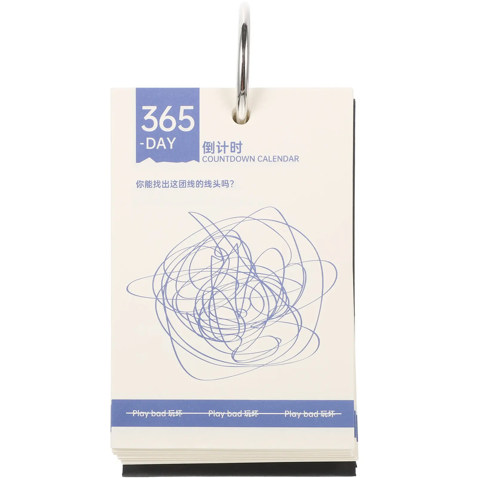 

Забавный настольный календарь с металлическим кольцевым креплением, блокнот для рисования и записей, отрывные страницы, для офиса, дома, декора класса, креативный дизайн
