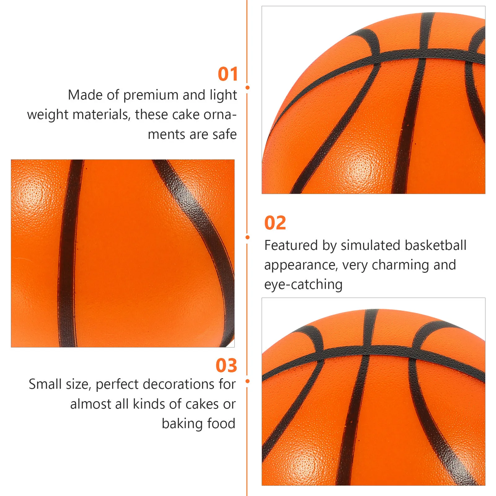

12Pcs Basketball Cupcake Decorations Cake Toppers Baking Ornaments Birthday Party Supplies Boys Basketball Cupcake Topper