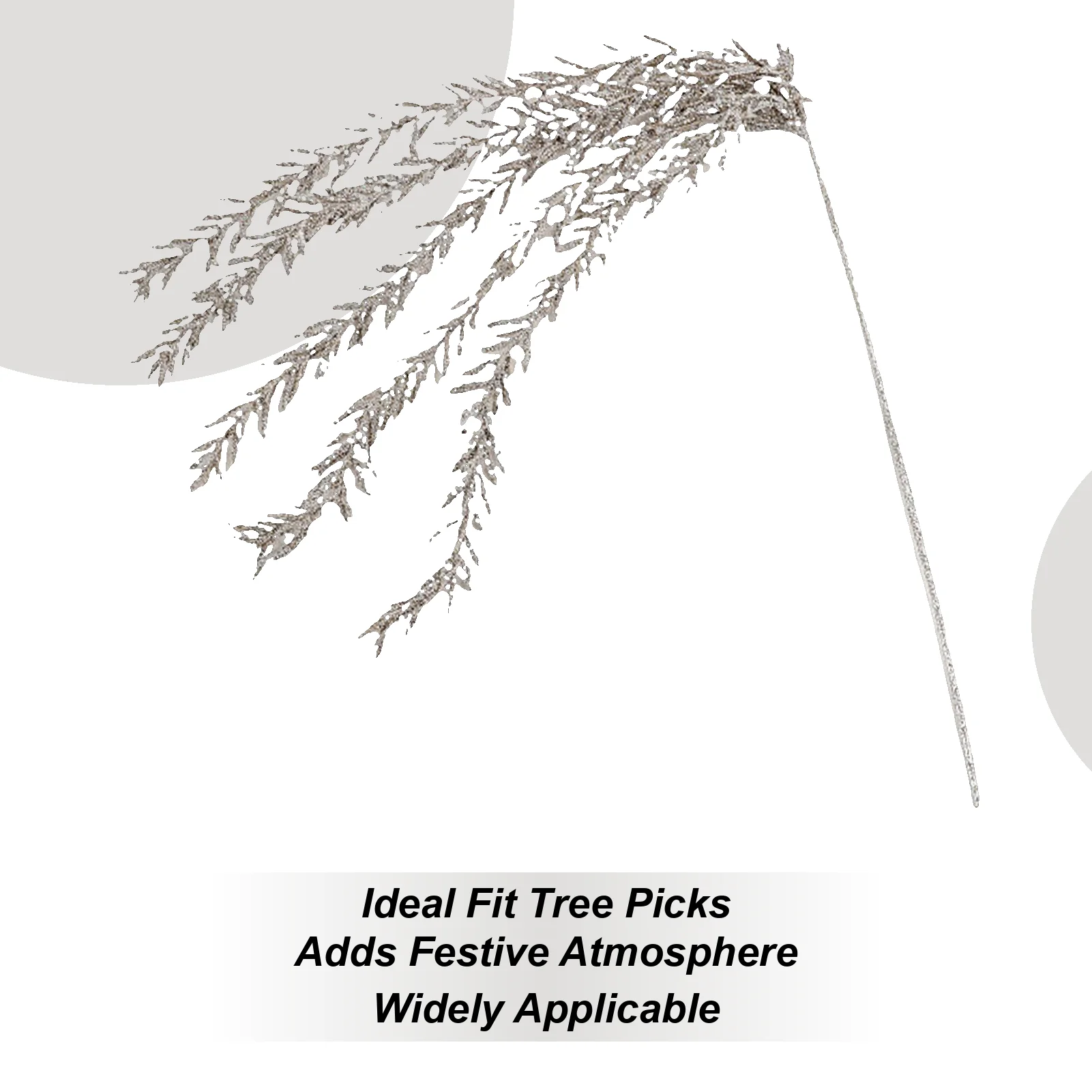 Christmas Picks For Tree Stem Branches Glitter Garland Christmas Greenery For Crafts For Indoor Holiday Winter Fall Mantle