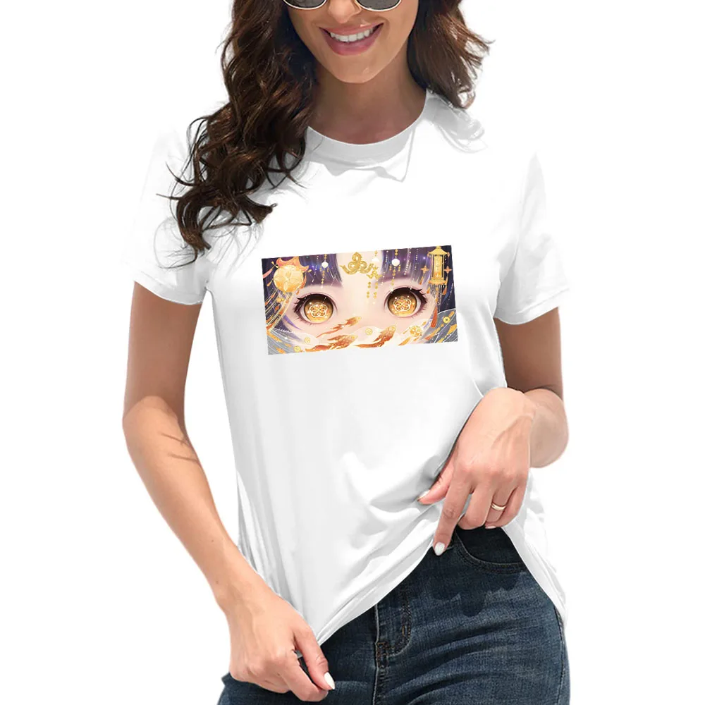

Fashionable and trendy pure cotton T-shirt - Romantic and beautiful anime style printed short sleeved top - Comfortable New
