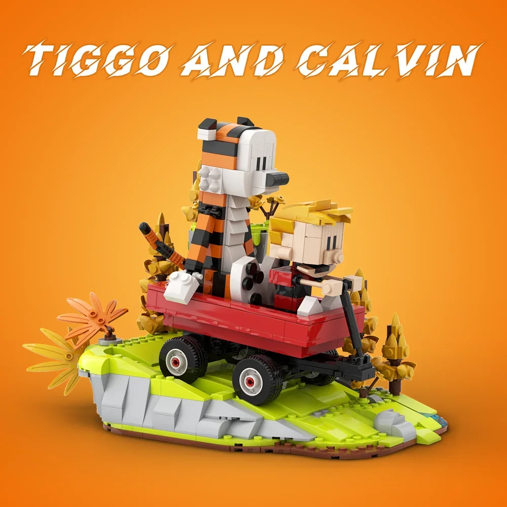 

Creative Expert MOC Calvin and Hobbes Building Blocks Classic Anime Scene Figure Model Bricks DIY Assembled Toy Kid collect Gift