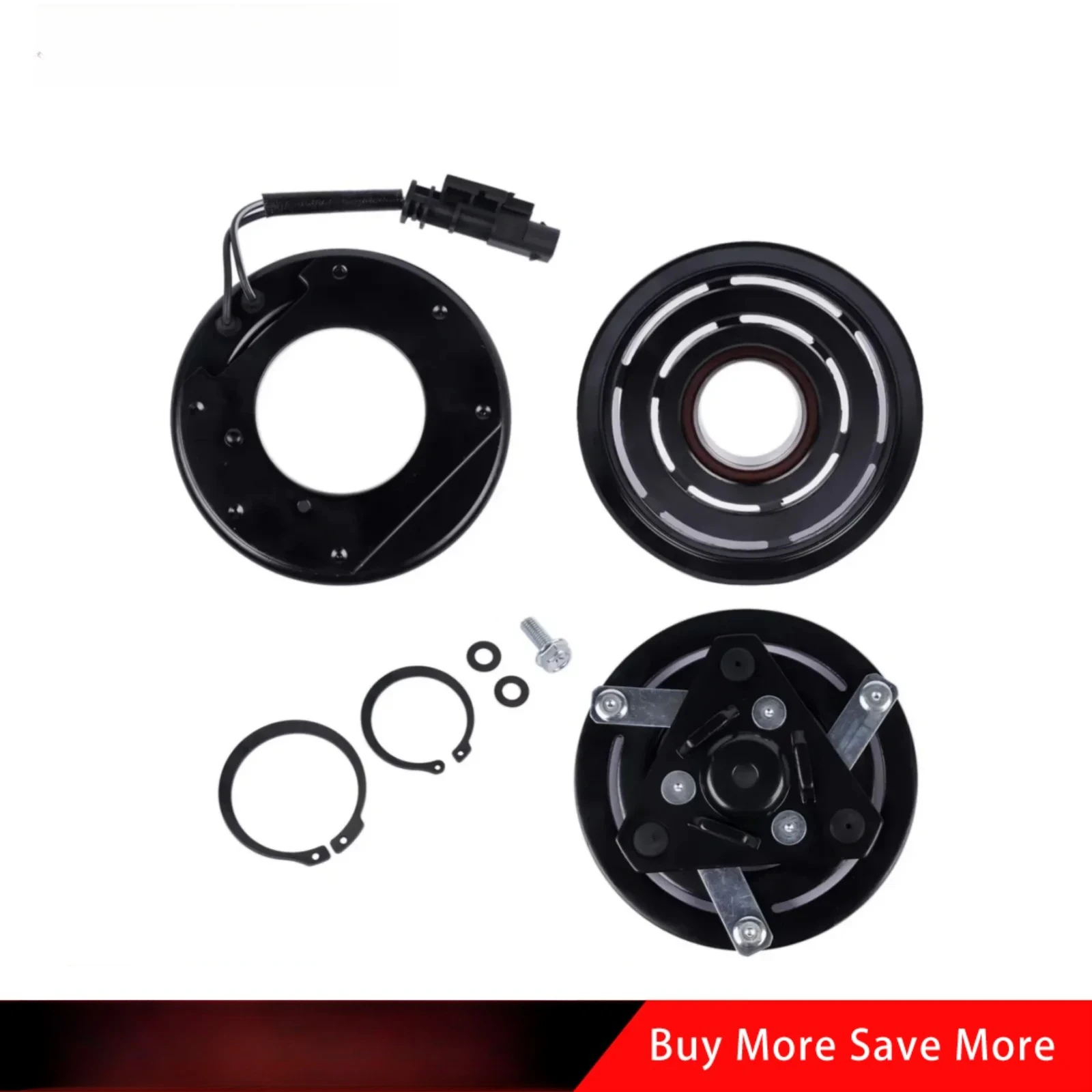 A/C Compressor Clutch Kit For Equinox 2018-2021 1.5L GMC Canyon 2015-2021 2.5L CVC Black