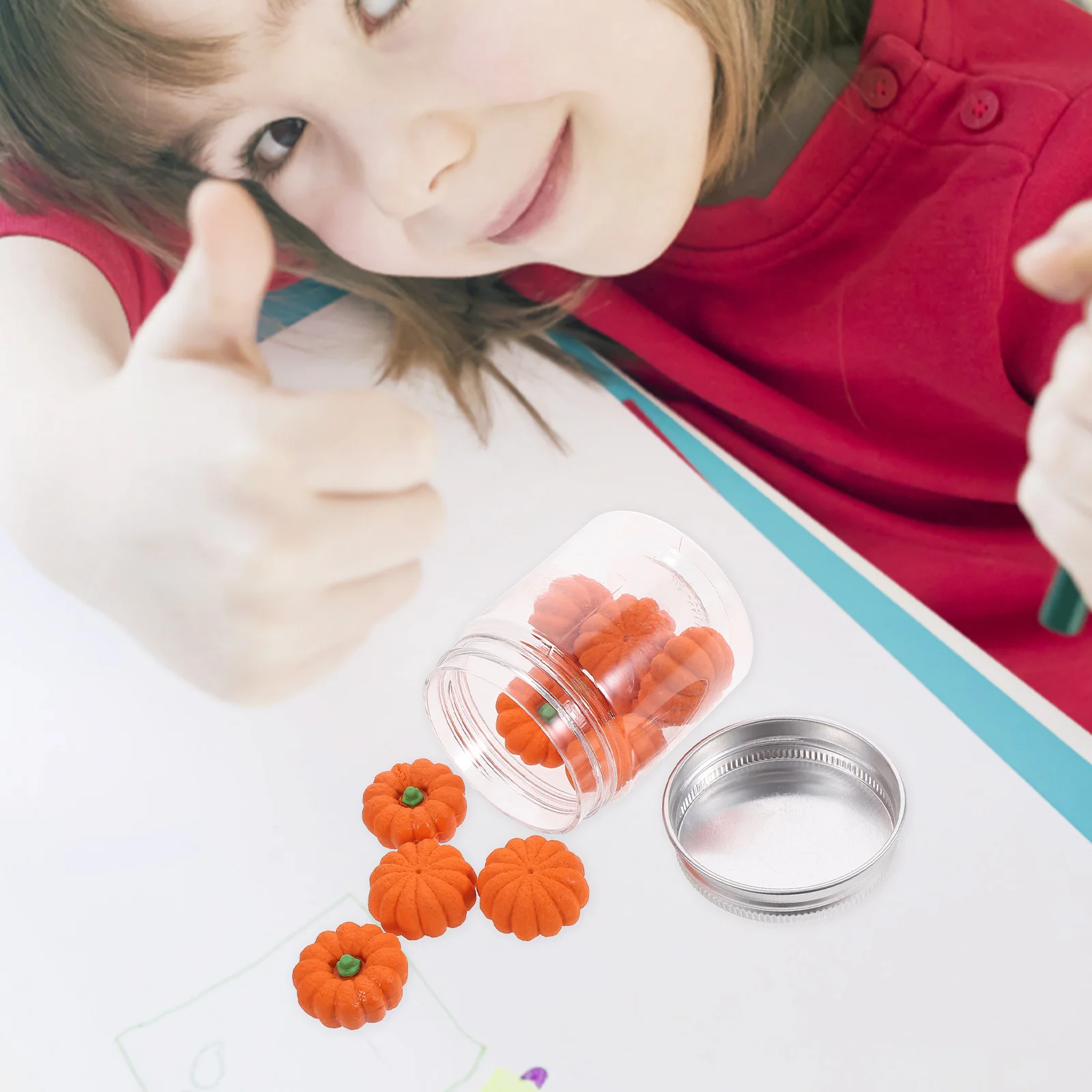 

1 Box Of Pumpkin Shaped Erasers Cute Mini Erasers For Pencil Drawing Portable Halloween Party Favors Bulk Kids Gift Stationery