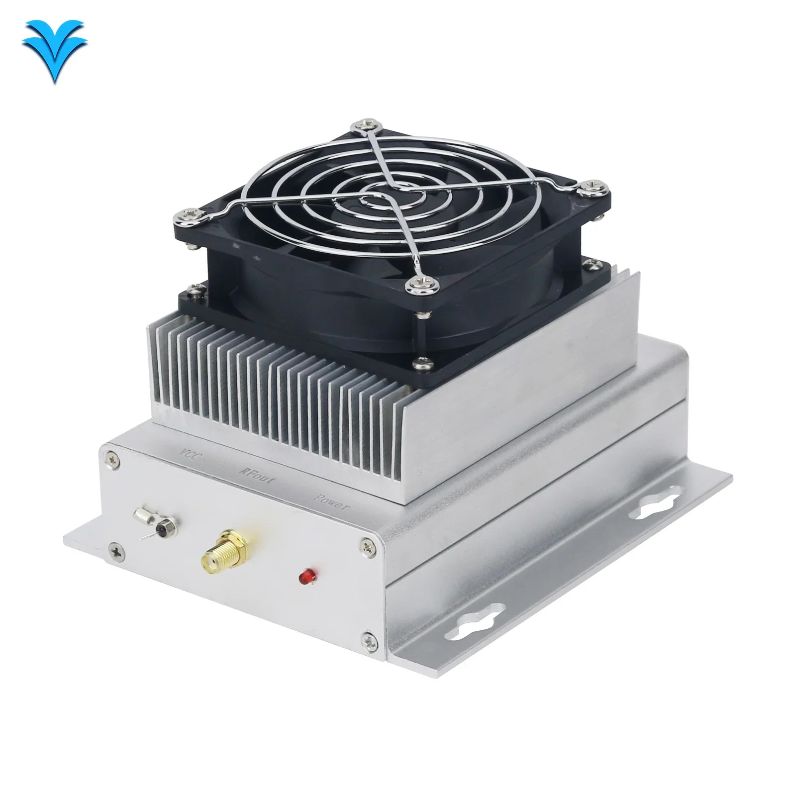 1-200MHz 25W RF Power Amp Broadband RF Power Amplifier with Intelligent Temperature Control Fan